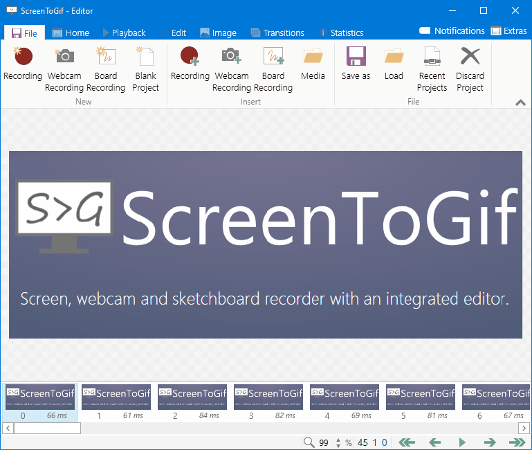ScreenToGif一款实用的屏幕录制动态gif生成工具-第2张图片